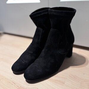 Minelli Black Suede Ankle Boots
